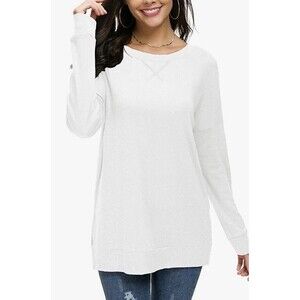 4 For $20 HIYIYEZI Women's Side Split Loose Casual Pullover Tunic Top Sz Small
